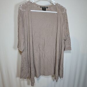 Light Brown Tan Short Sleeve Lightweight Cardigan United States Sweaters USA